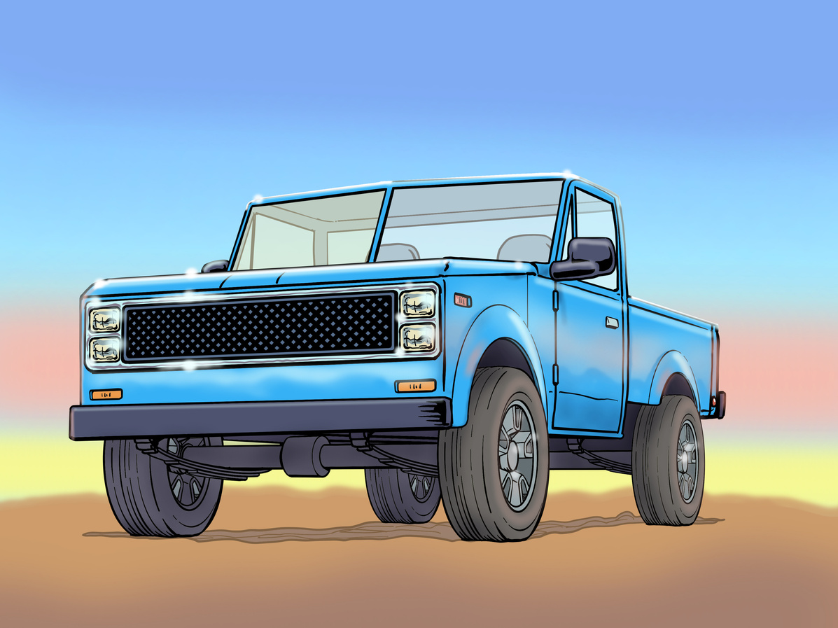 Ketch drawn by Ted Kinyak